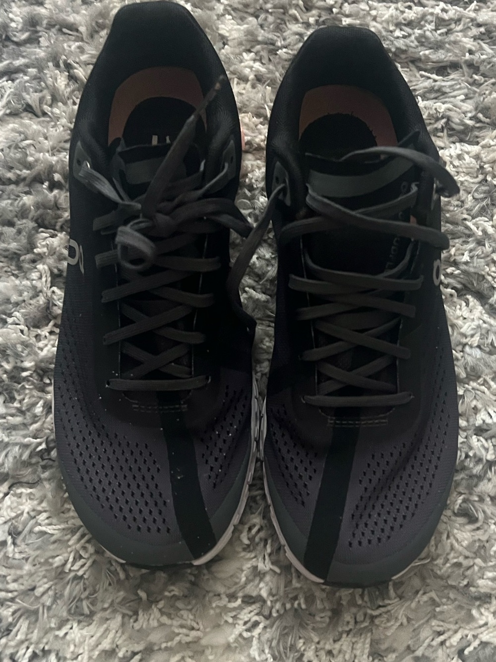 On Running Women's Gray & Pink Cloud Running Shoe - Picture 10 of 12